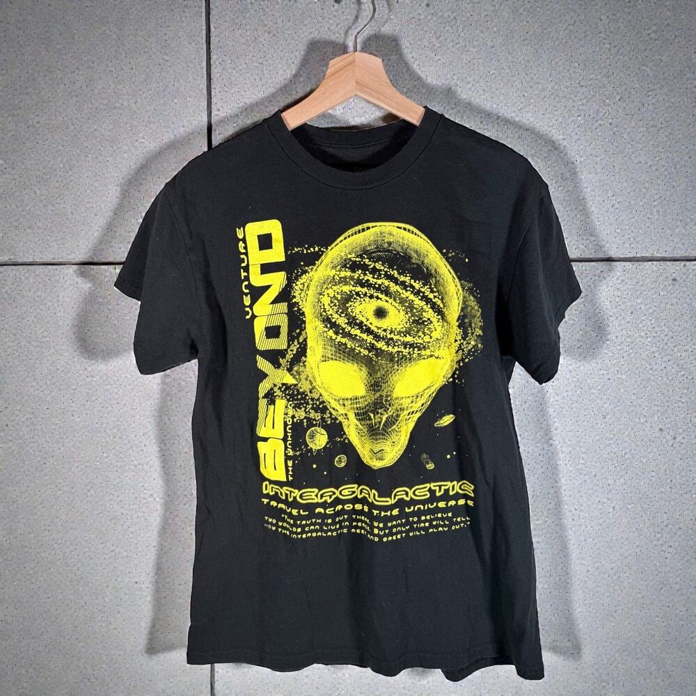 3/$20 Tree Hugger Nation Men's Medium Black Beyond Intergalactic S/S T-Shirt